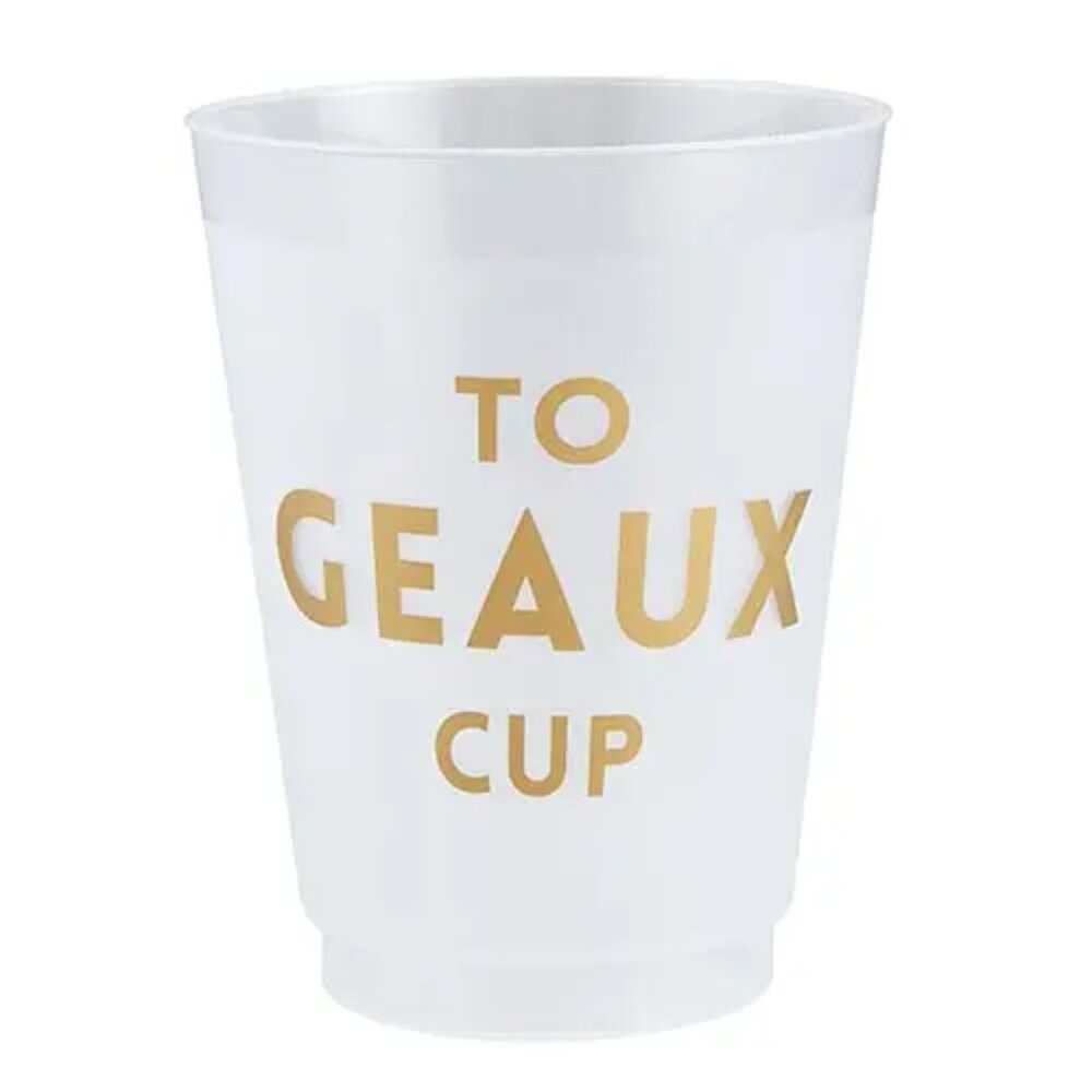 NWT Santa Barbara Design Studio Frosted 'To Geaux Cup"